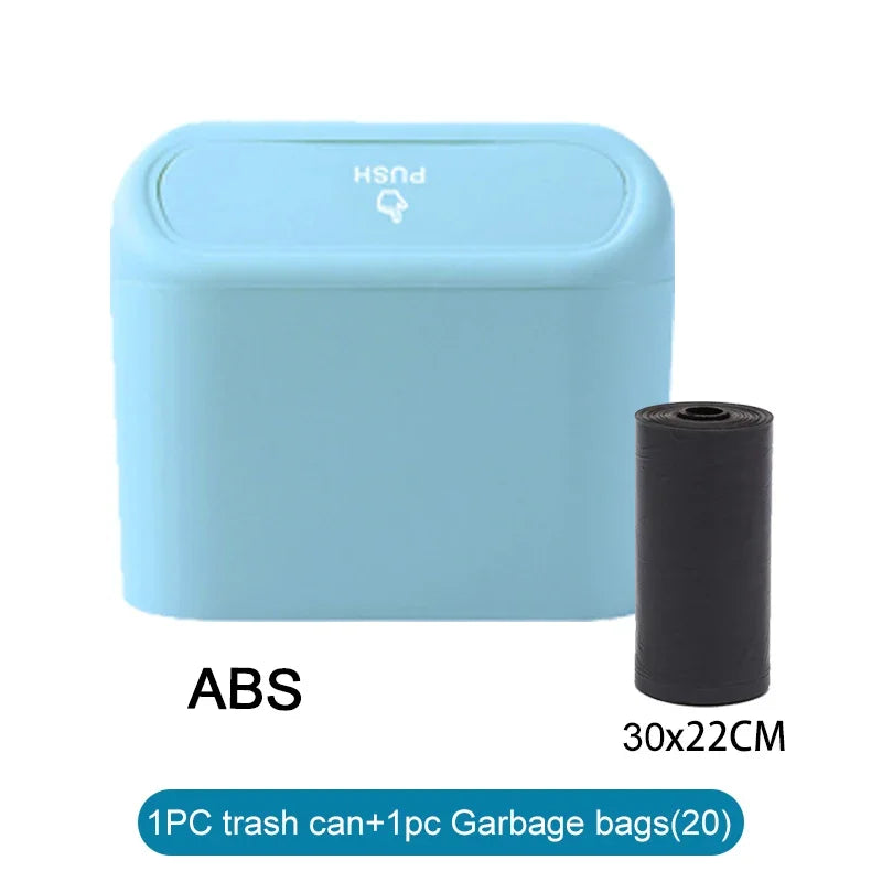 Car Trash Can (with Lid) Contains 60 (300) Garbage Bags, Small Car Trash Can, Leak-proof Mini Car Accessories - Acros
