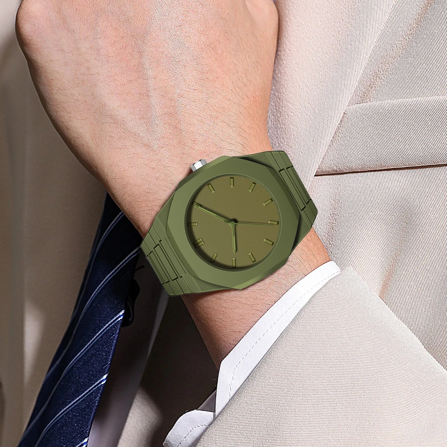 2025 New Modern Simple Creative Sports and Leisure Watch Creative Design Waterproof Quartz Movement Energy Watches Gift for Men - Acros