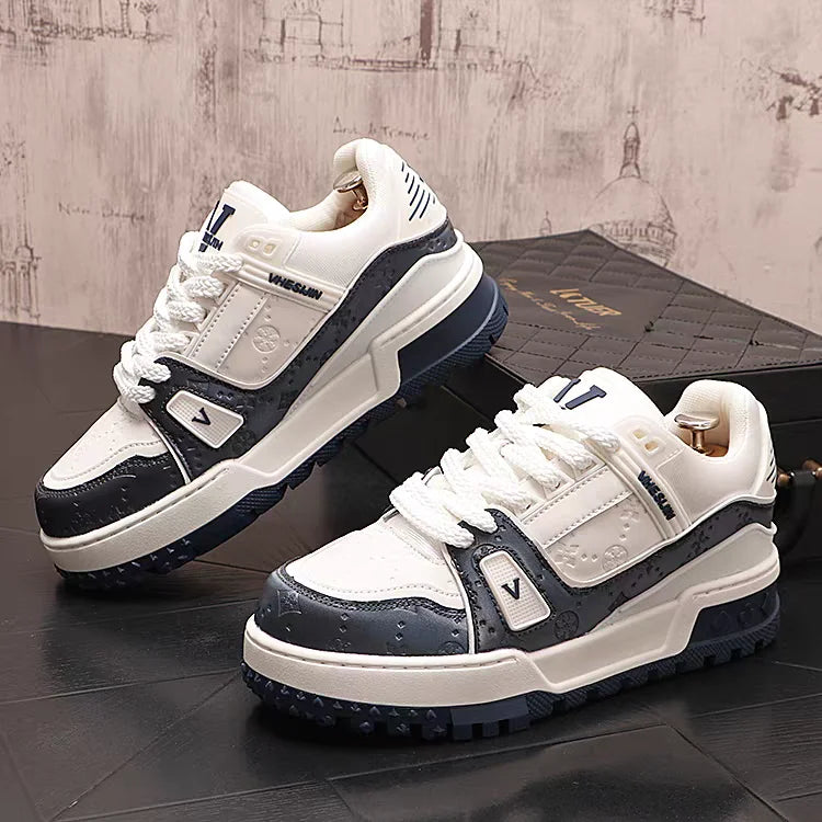 Designer Wedding Party Shoes Autumn Fashion Casual Sneakers Round Toe Thick Bottom Walking Office Leisure Loafers - Acros