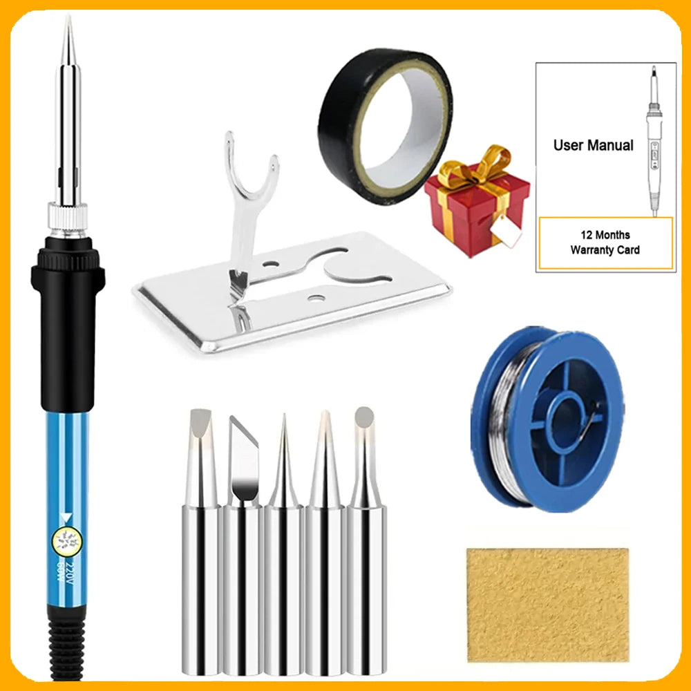 2026 Electric Soldering Iron Kits (SKU:10-IN-1)(16-IN-1)(20-IN-1) 60W Adjustable Temperature Replaceable Soldering Iron Welding - Acros