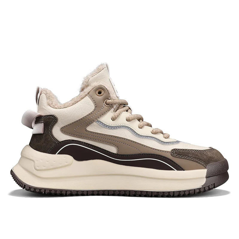 Ansoff men's winter tooling boots with round toe, ankle height, non-slip sole, and warm cotton lining for outdoor casual wear.