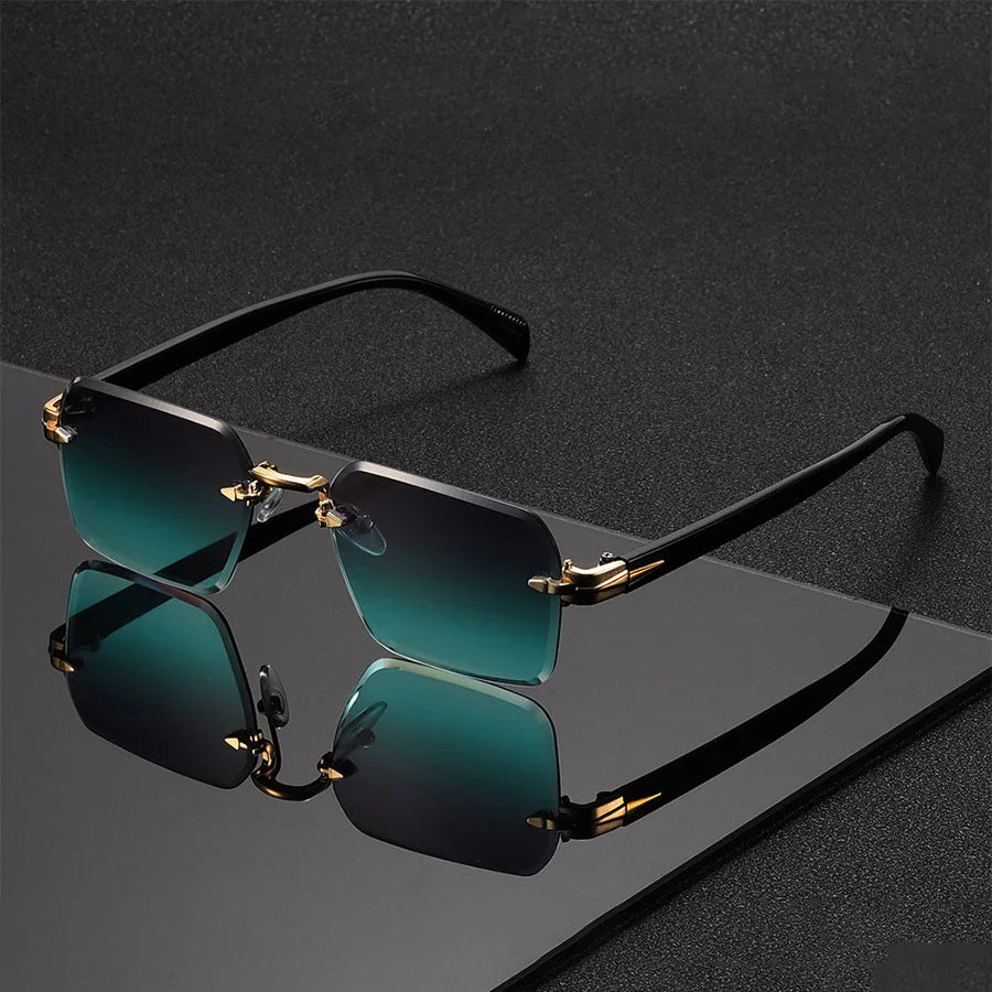 Classic Unisex Fashion Sunglasses Frameless Trendy Eyewear for Holiday Costume Suitable Best Gift for Festive Occasions - Acros