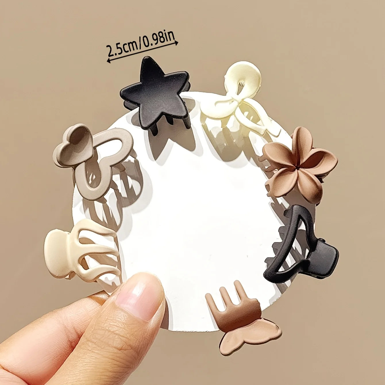 5/10/20/30pcs Beige Mixed Pack Small Clips, Cute Girl Accessories - Perfect for Daily Use, Special Occasions, or Travel Gifts - Acros