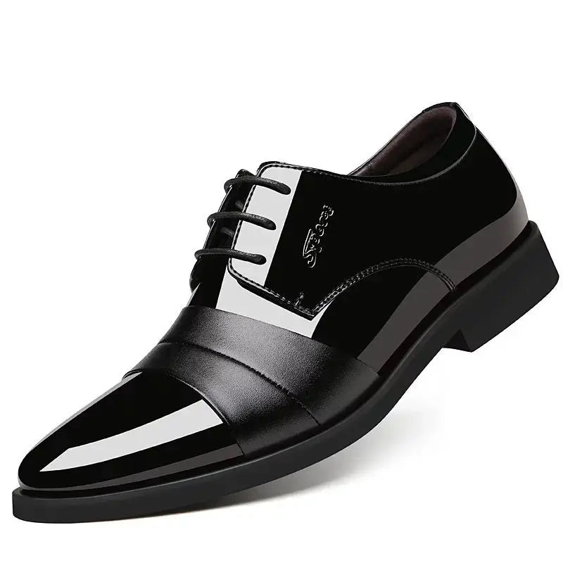 Social Shoe for Men Casual Business Patent Leather Dress Shoes Man Bright Upper Pointed Toe 2025 Trend Office Suit Footwear New - Acros