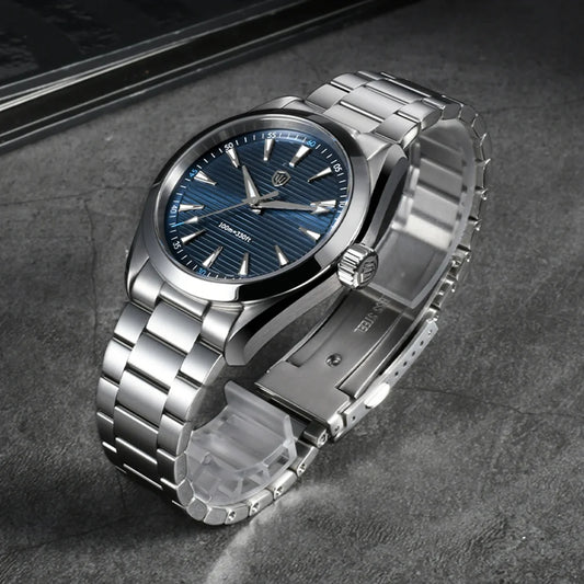 Watchdives WD0006 Watch VH31 Sweep Second Movement Domed Sapphire Crystal BGW9 Luminous 10Bar Waterproof 38mm Vintage Watches - Acros