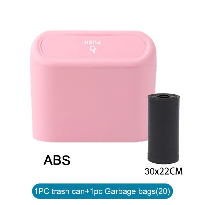 Car Trash Can (with Lid) Contains 60 (300) Garbage Bags, Small Car Trash Can, Leak-proof Mini Car Accessories - Acros