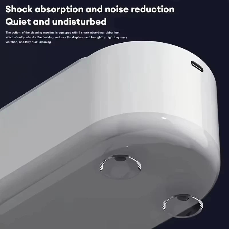 Eyeglass cleaning machine ultrahigh frequency full-automatic household cleaning jewelry mouthpiece small portable contact lens c - Acros