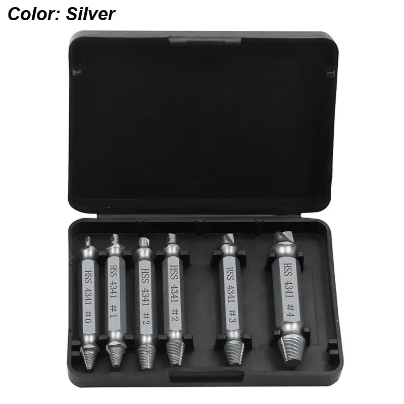 Damaged Screw Extractor Set HSS Drill Bit Stripped Broken Remover Small Easily Quickly Take Out Kit Easy Demolition Power Tools - Acros