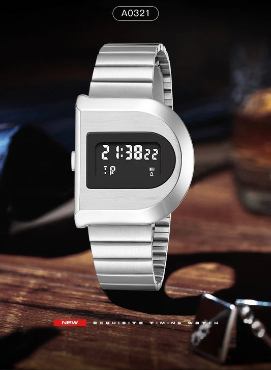 Men Watch Fashion LED Digital Watches Man Sports Wristwatches Vintage Silicone Wristband Electronic Clock Reloj Hombre - Acros