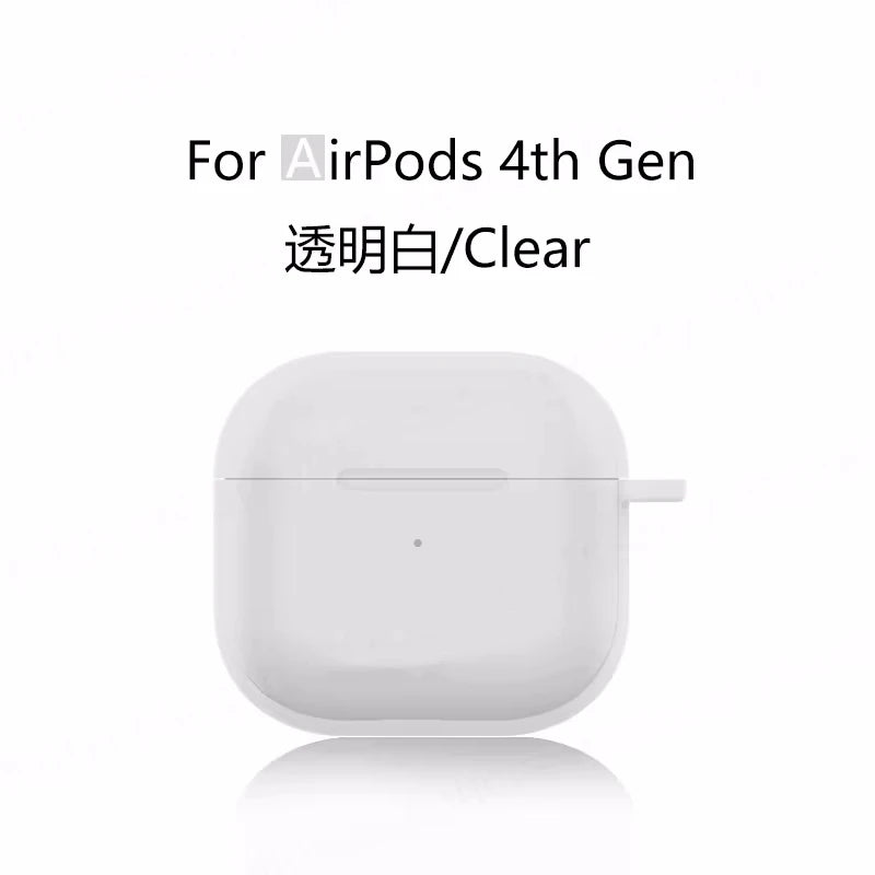 For AirPods 4th Accessories Case 2026 Soft Silicone Shockproof Protective Case For AirPod 4 with Active Noise Cancellation Cover - Acros