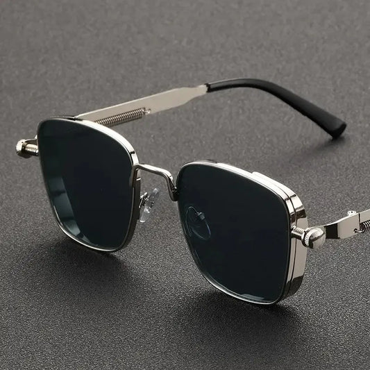 2025 Polarized Sunglasses Men High End Handsome Driving Special Anti UV High Quality Metal Punk Fashion Trends Sunglasses - Acros