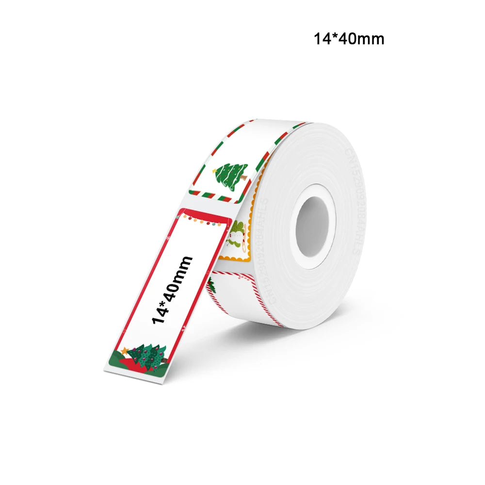 Portable Mini Printer Marklife P12 Thermal Printer Adhesive Sticker Labeling Machine P12 Label Maker or 1PK Continues Label Tape - Acros