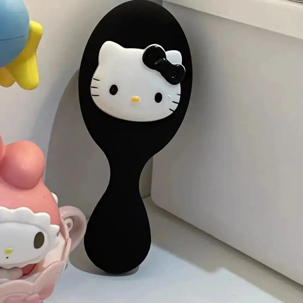 Sanrio Kuromi Cinnamoroll Air Cushion Comb Hello Kitty Air Cushion Comb Kawaii Hello Kitty Y2k Things Black Portable Combs Girls - Acros
