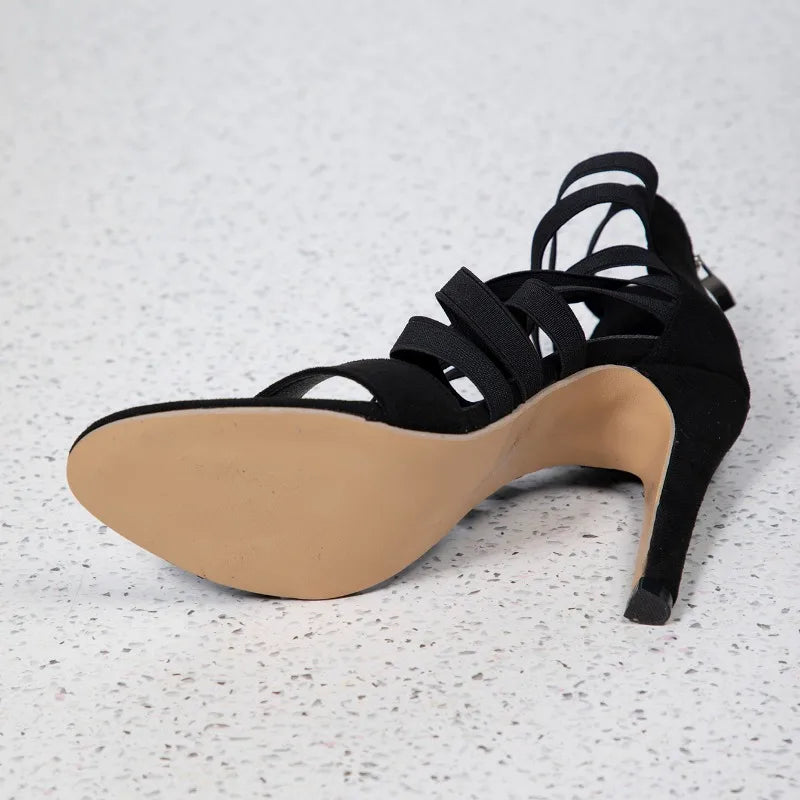 Ansoff women's high heel sandals for summer 2024, featuring stylish open-toe design, chunky heels, and plus size options.