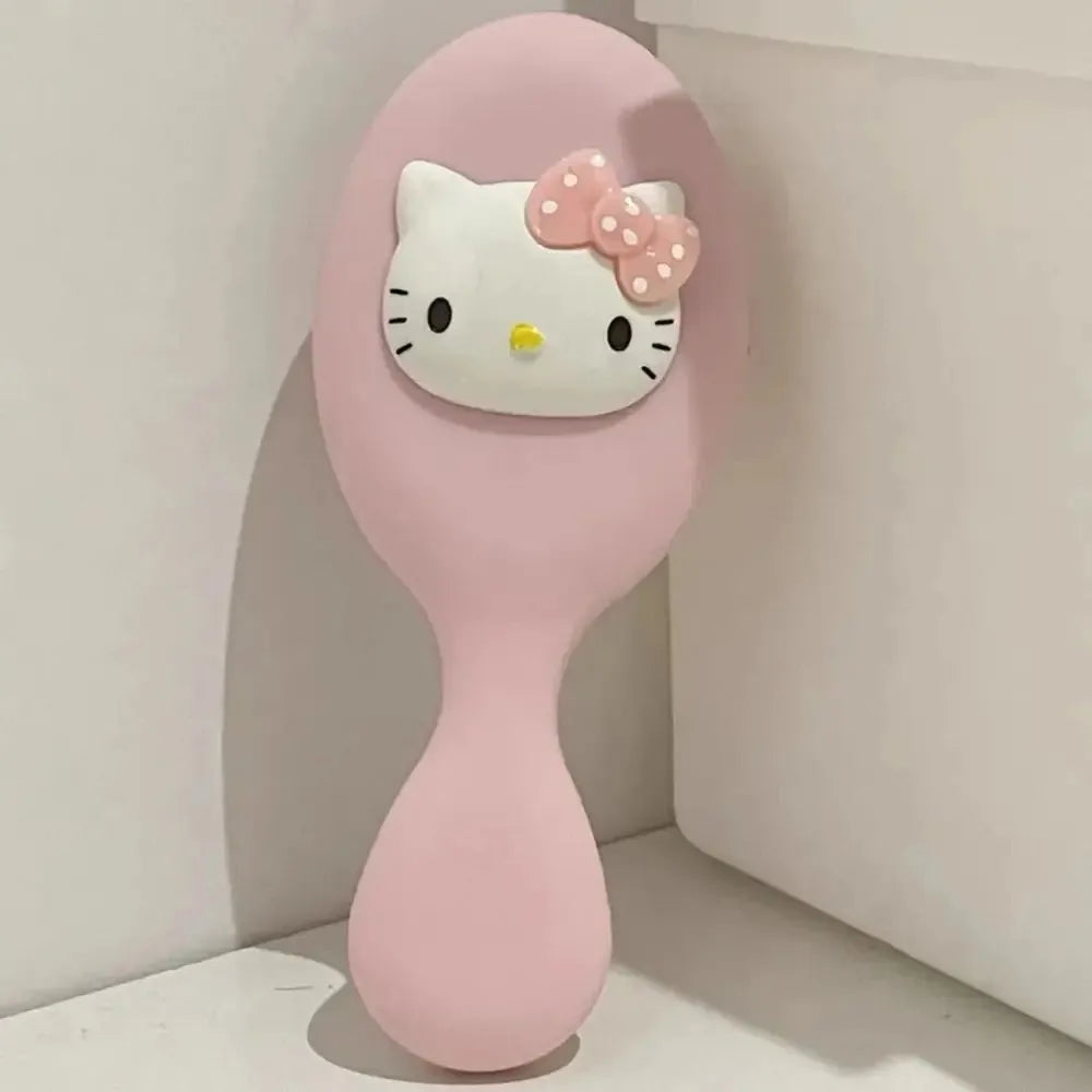Sanrio Kuromi Cinnamoroll Air Cushion Comb Hello Kitty Air Cushion Comb Kawaii Hello Kitty Y2k Things Black Portable Combs Girls - Acros