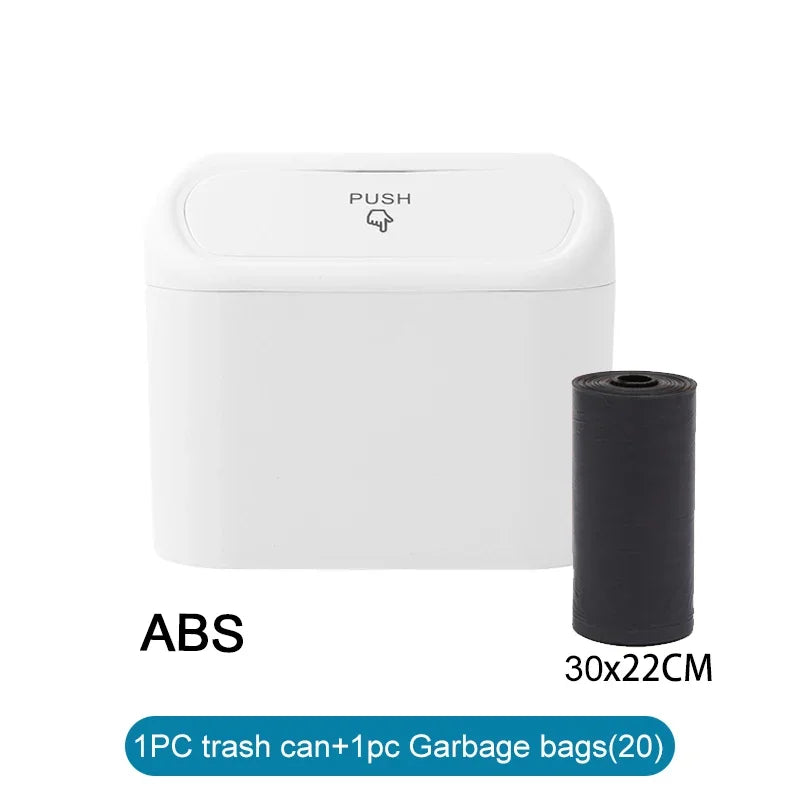 Car Trash Can (with Lid) Contains 60 (300) Garbage Bags, Small Car Trash Can, Leak-proof Mini Car Accessories - Acros