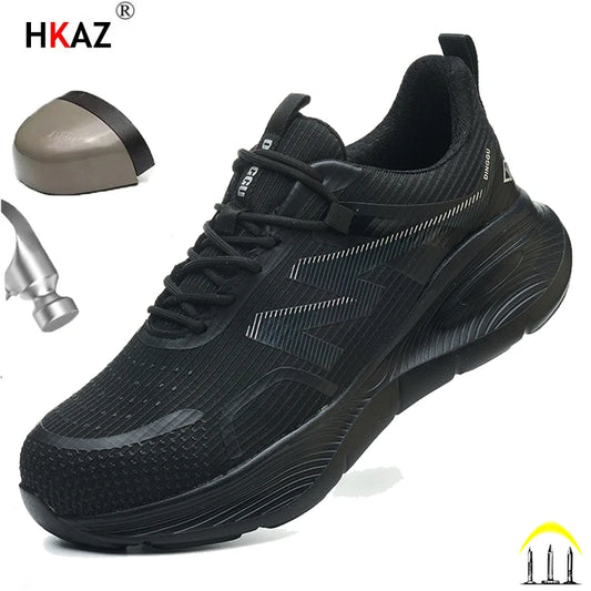 Work Sneakers Steel Toe Shoes Men Safety Shoes Puncture-Proof Work Shoes Fashion Indestructible Footwear Security light Shoes ﻿ - Acros