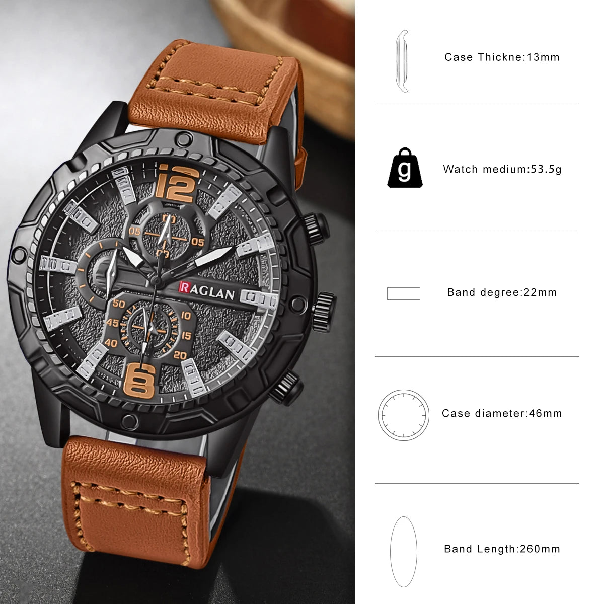Top Brand Watch For Men Fashion Watches Leather Strap Clock Man Wristwatch Gift Relogio Masculino Reloj Hombres - Acros