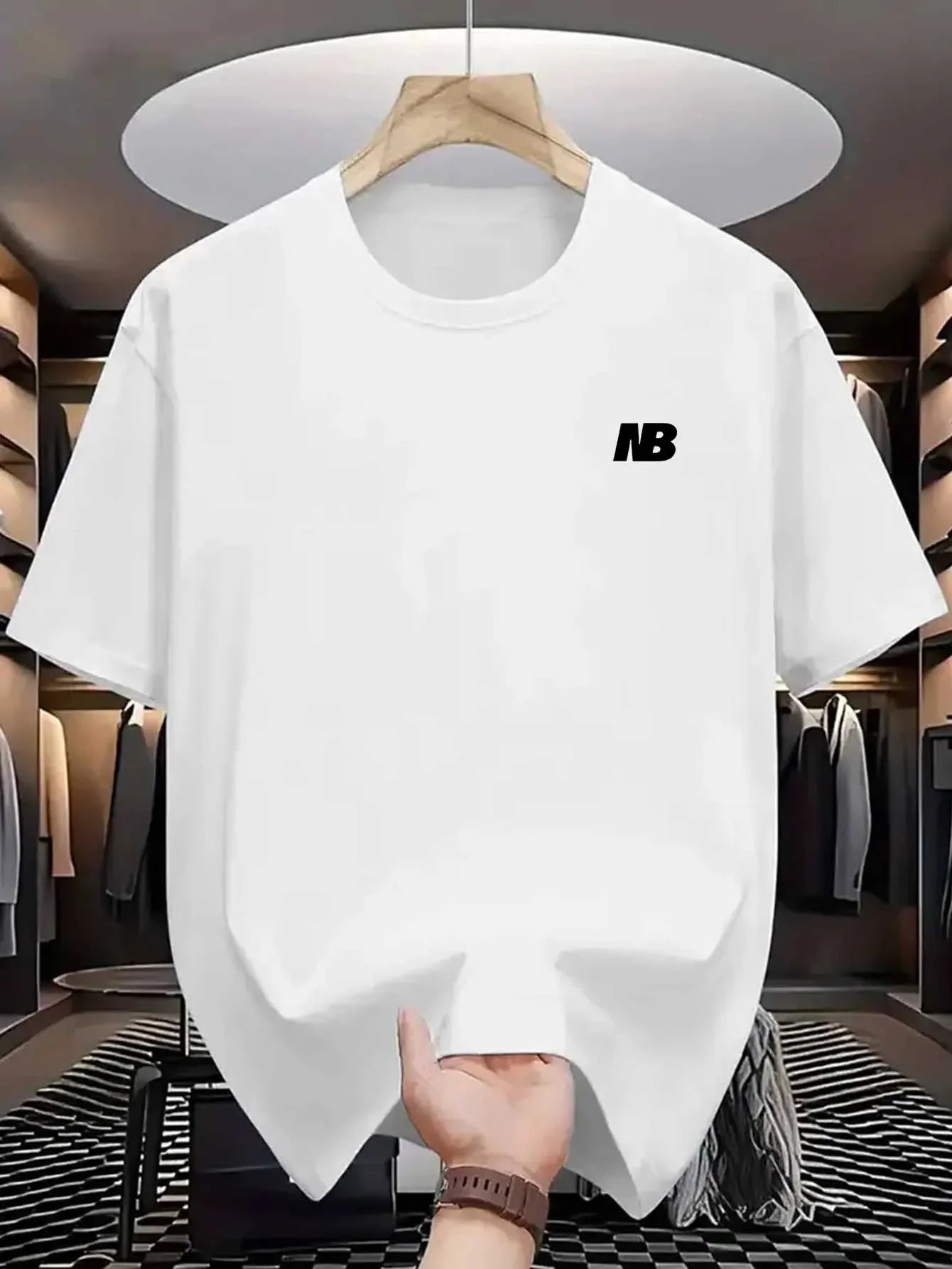 Men's breathable moisture-wicking short sleeve T-shirt by Ansoff, casual and athletic fit for all-season gym wear.