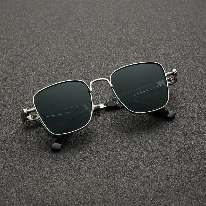 2025 Polarized Sunglasses Men High End Handsome Driving Special Anti UV High Quality Metal Punk Fashion Trends Sunglasses - Acros