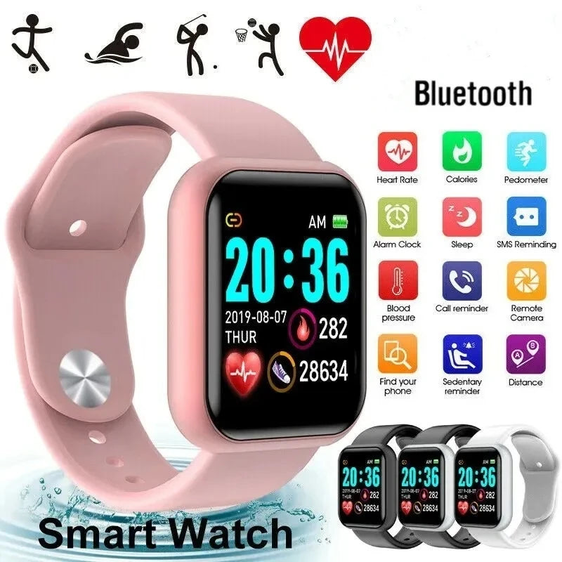Smart Watch For Women Men Wristwatch Bluetooth Connected Phone Player Music Fitness Sport Bracelet Sleep Monitor Digital Watches - Acros
