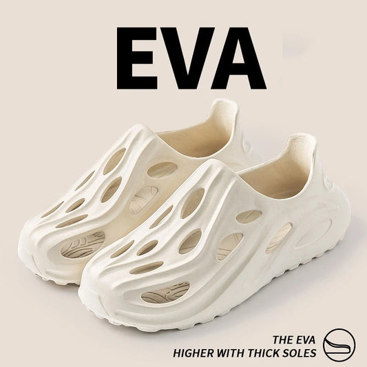 Ansoff wading shoes with thick soles, outdoor slip-on slippers, anti-slip sports sneakers, comfortable street fashion slides.