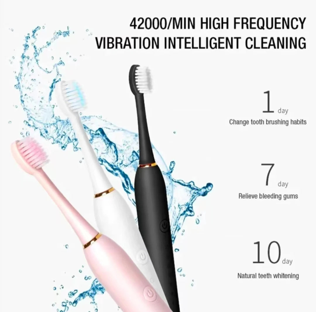Sonic Electric Toothbrush for Adults IPX7 Waterproof DuPont Brush Head USB Rechargeable High Frequency Cleaning 6 Cleaning Modes - Acros