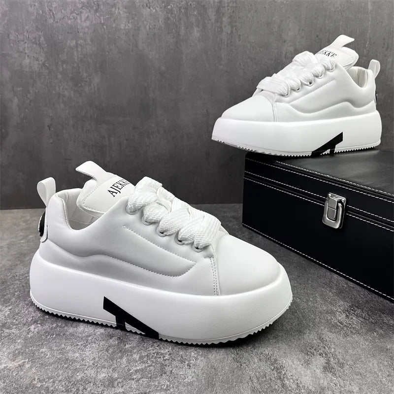 Ansoff men's slip-resistant casual shoes in solid color, designed for comfort, outdoor walks, and everyday wear.