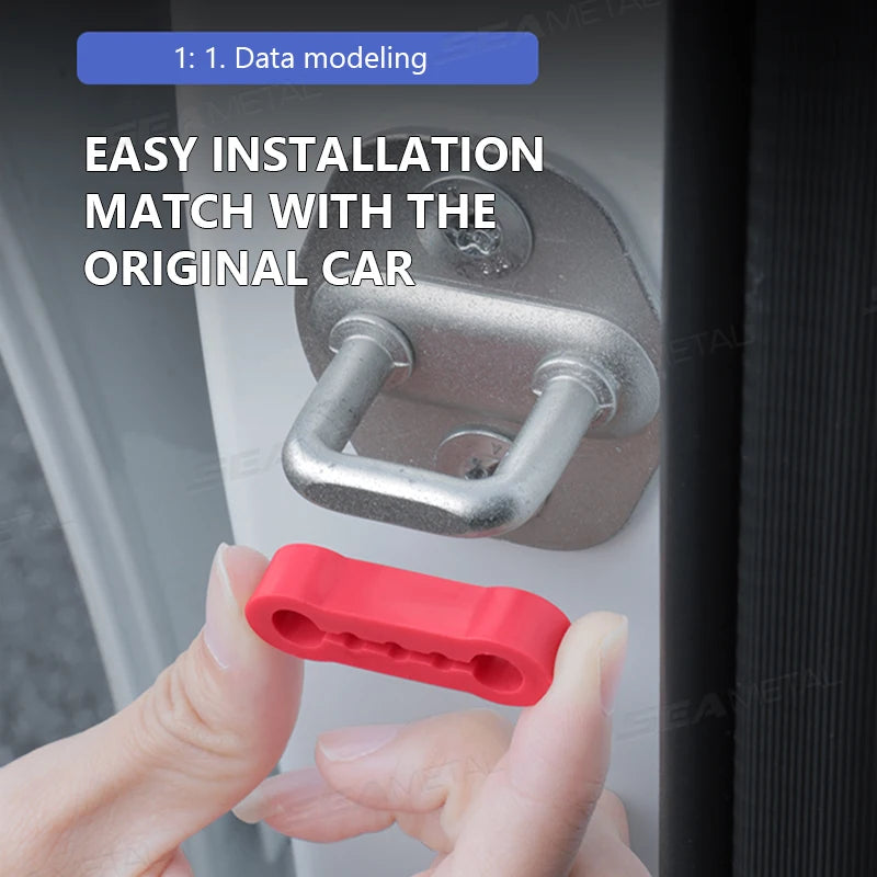 Ansoff Seametal car door shock absorber cushion, soundproof deadener, anti-vibration buffer pad for vehicle door damping.