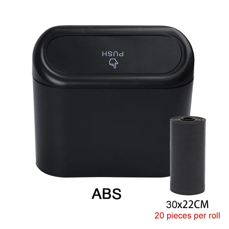 Car Trash Can (with Lid) Contains 60 (300) Garbage Bags, Small Car Trash Can, Leak-proof Mini Car Accessories - Acros