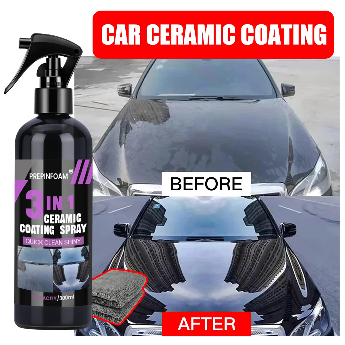 3 in 1 Car Ceramic Nano Coating Liquid Coatin Nano Crystal Hydrophobic Layer Polishing Paint Coating Agent Polish Nanos Coatings - Acros