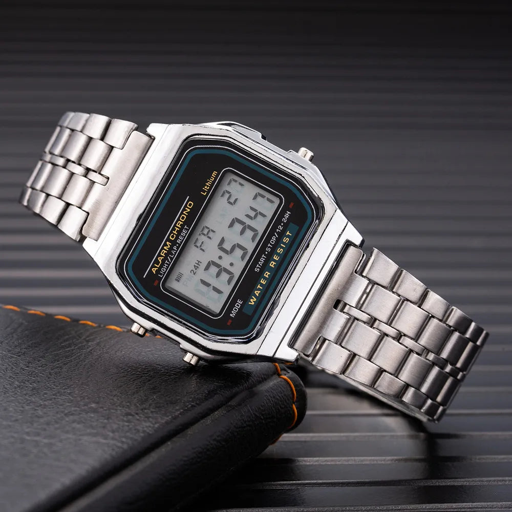 2025 Digital Watches For Men Sports Waterproof Bracelet Clock Gold Electronice LED Wristwatch Women Casucal montre homme relogio - Acros