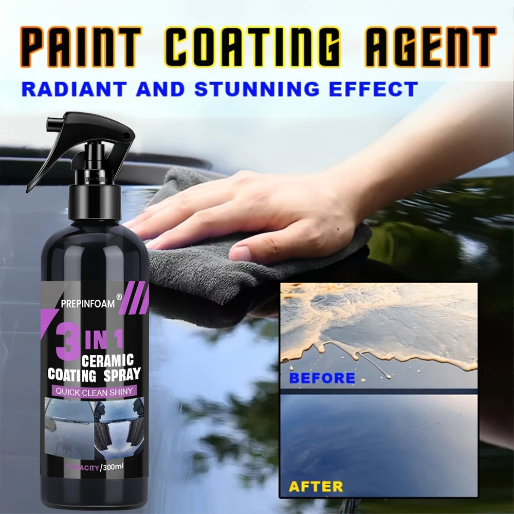 3 in 1 Car Ceramic Nano Coating Liquid Coatin Nano Crystal Hydrophobic Layer Polishing Paint Coating Agent Polish Nanos Coatings - Acros