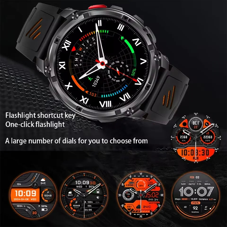 New T-Rex3 Ultra 1100mAh Battery Smart Watch GPS Track Compass IP69K Waterproof Sports tracker Outdoors Military Smartwatches - Acros