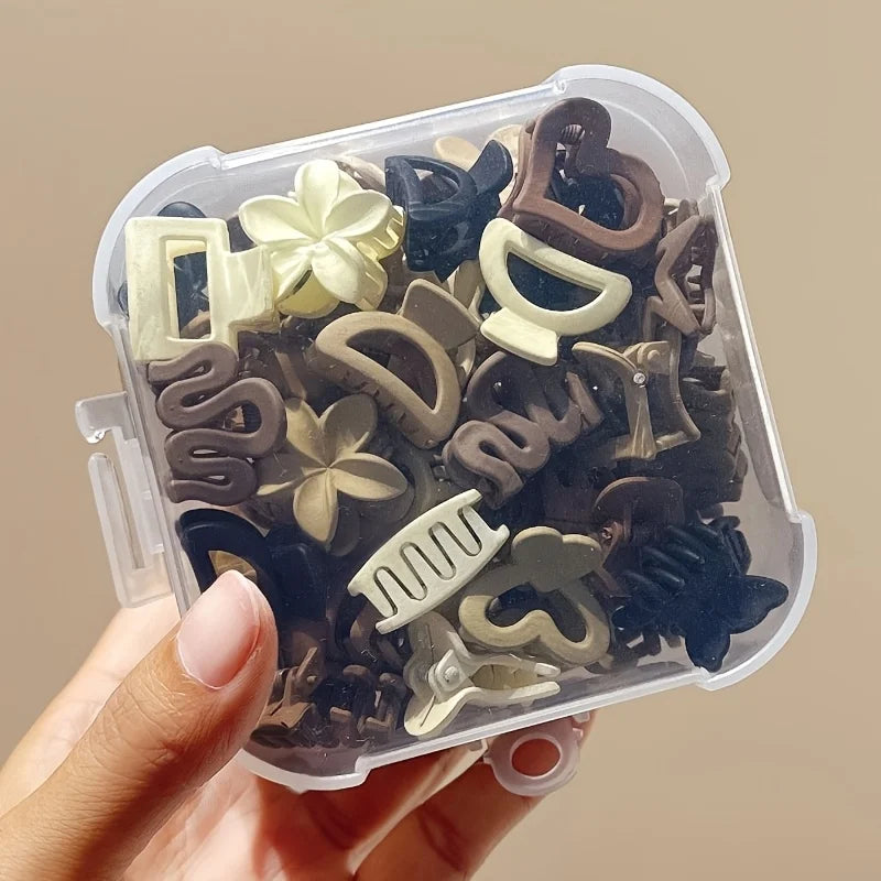 5/10/20/30pcs Beige Mixed Pack Small Clips, Cute Girl Accessories - Perfect for Daily Use, Special Occasions, or Travel Gifts - Acros