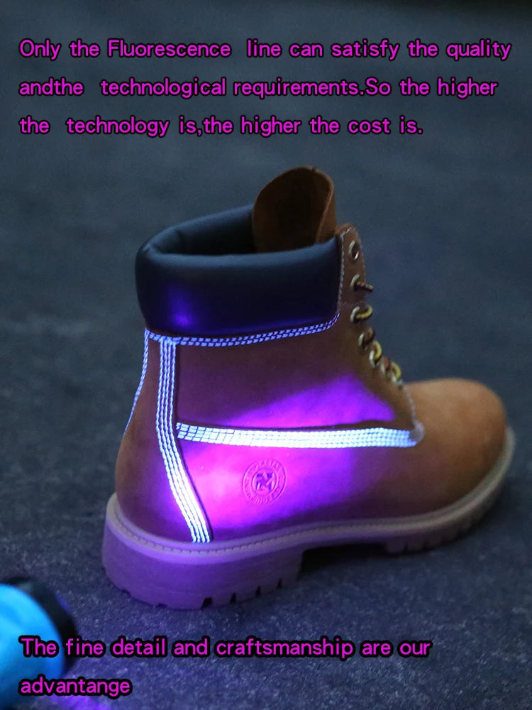 Men's Ansoff waterproof work boots with yellow leather design, ideal for outdoor hiking and casual wear.