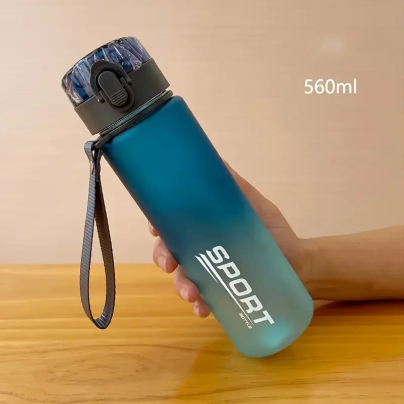 Ansoff BPA-free leak-proof sports water bottle in 400ml and 560ml, portable for hiking and outdoor activities.
