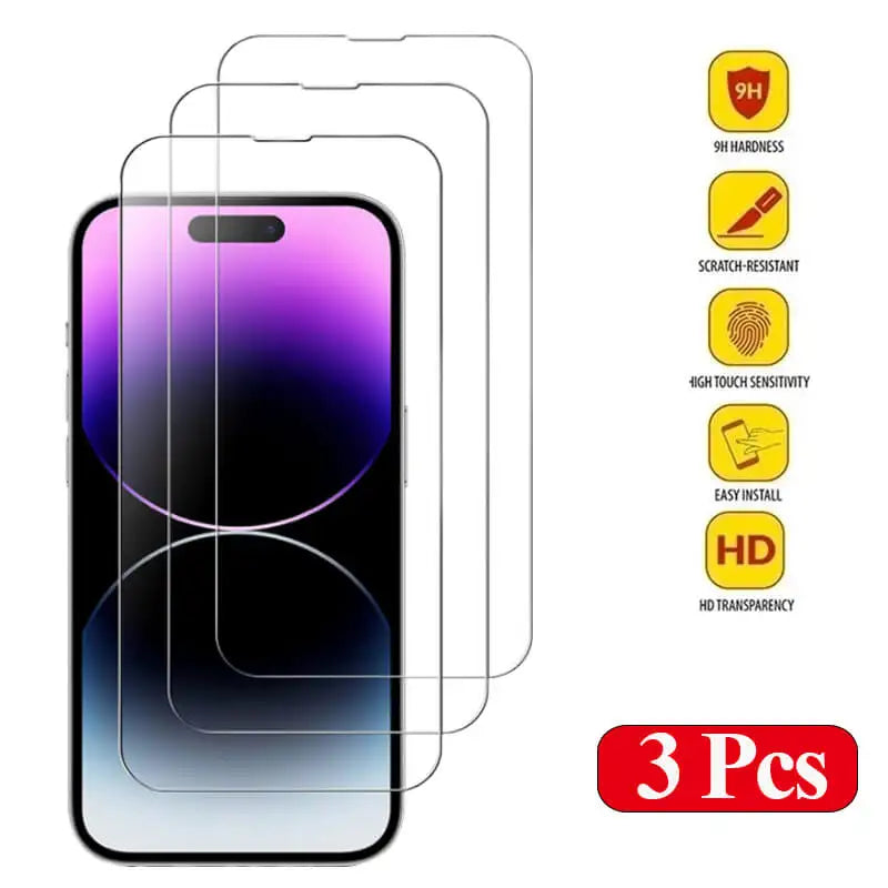 Tempered Glass for iPhone 14 Pro 15 16 17 13 12 11 pro max screen protector for iphone 15 pro mica for iphone 13 14 pro glass - Acros