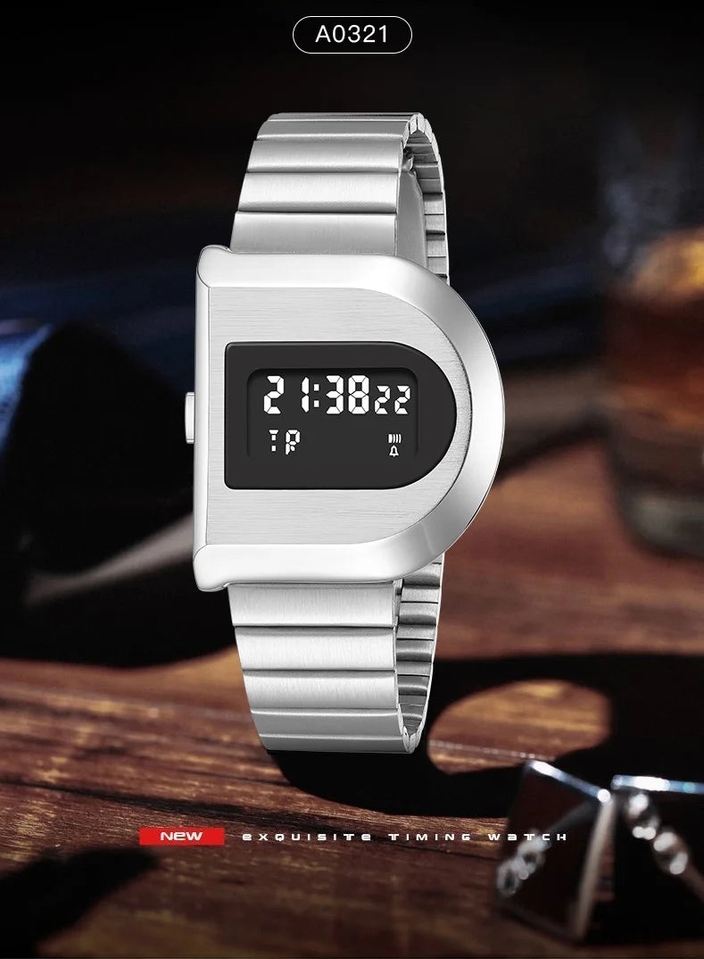 2026 New Watch 1970s-Modern Retro-"Code-D": Water Resistant 30M, Wrist Fit 135-205mm (5.3-8.0in) - Acros