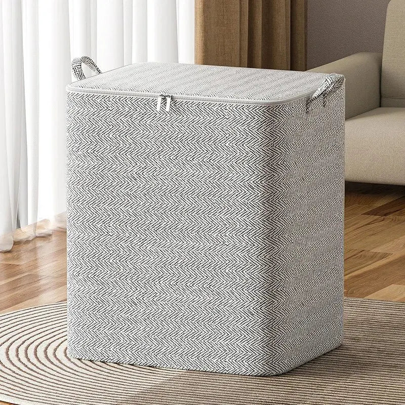 1pc Household Large Capacity Storage Bag Non-woven Material, Closet Wardrobe Organizer Can Be Used For Quilt Clothing, Toys - Acros