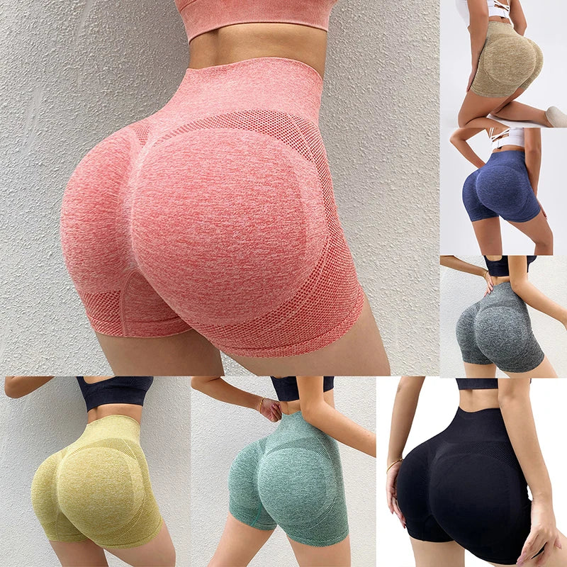 Women Shorts Sports For Women New Cycling Jogging Fitness High Waist Push Up Gym Shorts Leggings Women Yoga Clothing - Acros