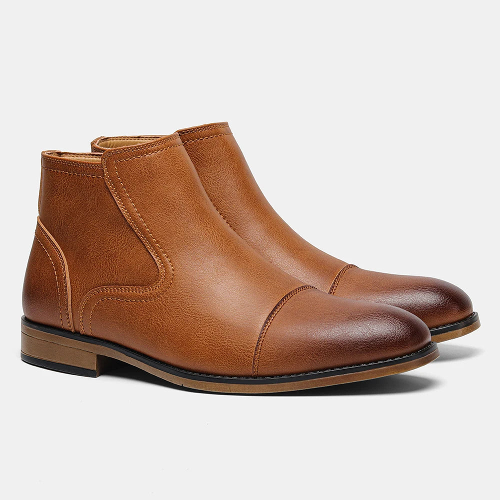 Men's fashion boots by Ansoff, comfortable leather boots with a stylish design, perfect for modern men's footwear.