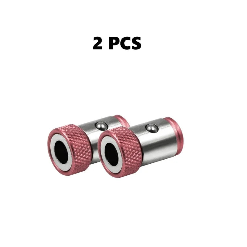 Ansoff universal magnetic alloy screwdriver bit with anti-corrosion coating and strong magnetizer, shown with magnetic ring.