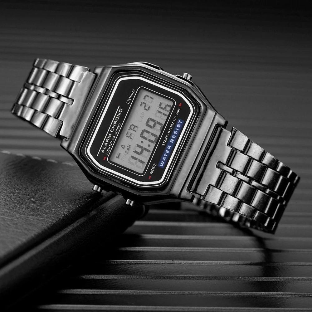 2025 Digital Watches For Men Sports Waterproof Bracelet Clock Gold Electronice LED Wristwatch Women Casucal montre homme relogio - Acros