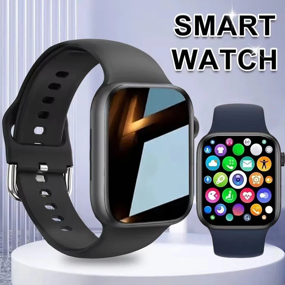 Ansoff 2025 smart smartwatch for men and women with 1.73-inch screen, Bluetooth call, blood oxygen, and pressure monitoring.