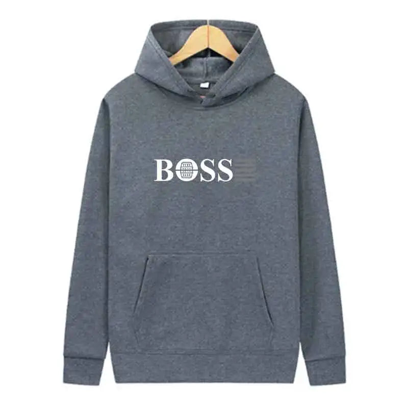 Hooded sweatshirt for outdoor sports and jogging Fashionable hooded tops men's casual street clothing Unisex clothing for spring - Acros
