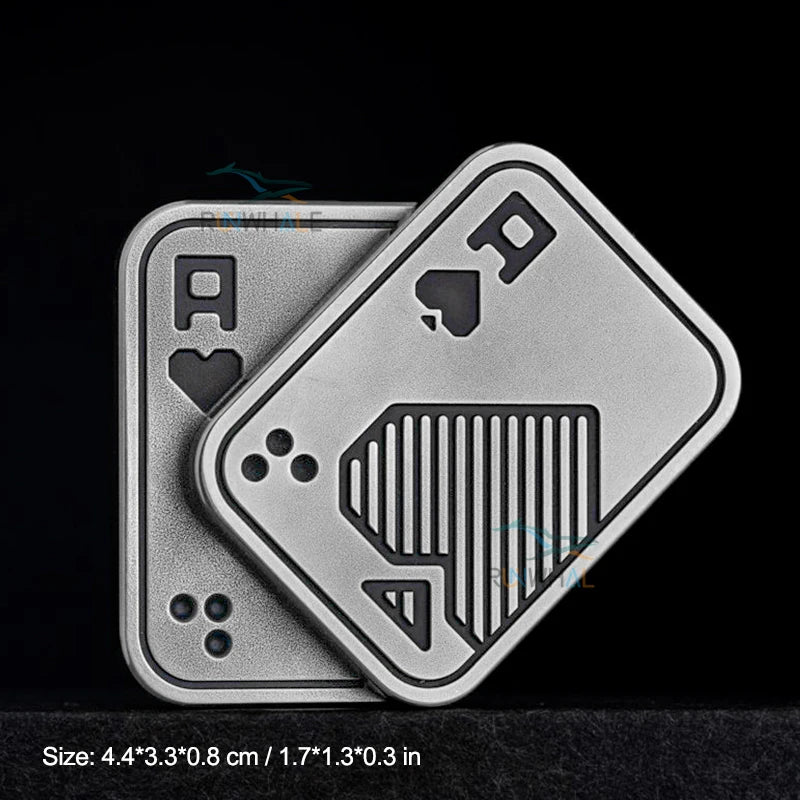 Ansoff metal EDC push slider fidget toy with magnetic pop features, designed for stress relief and anxiety reduction for adults.