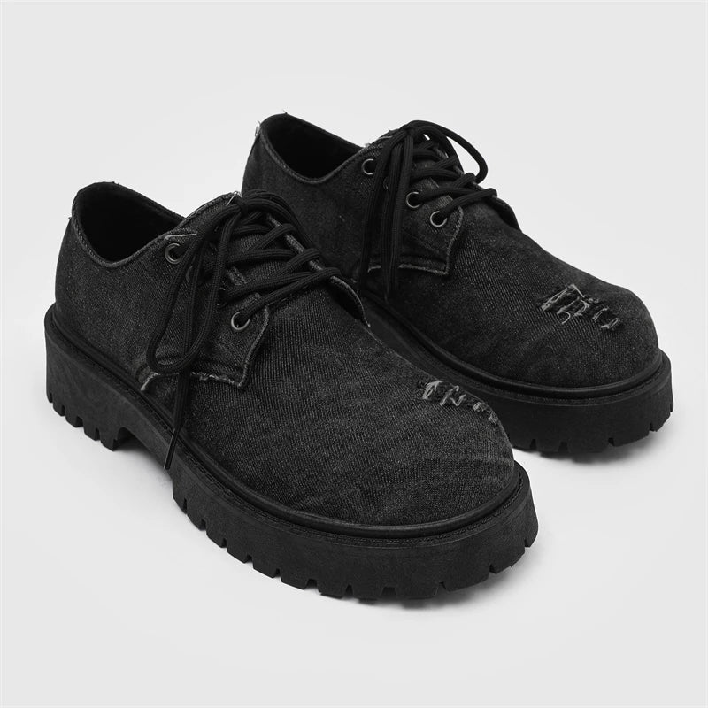 Men's shoes new four seasons versatile casual non-slip wear-resistant comfort outdoor shoes youth fashion thick sole tide shoes - Acros