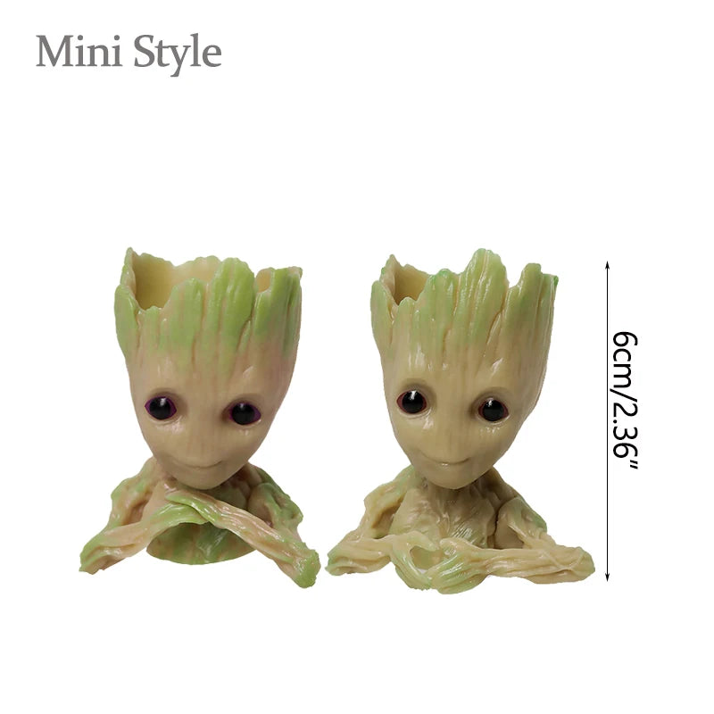 Miniature Groot office decor figurine by Ansoff, 5cm tall, cartoon-style tree man ornament for desktop decoration.