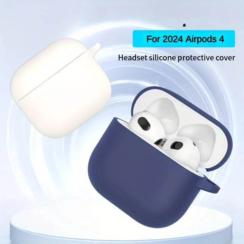 For AirPods 4th Accessories Case 2026 Soft Silicone Shockproof Protective Case For AirPod 4 with Active Noise Cancellation Cover - Acros